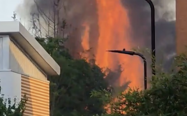 Large Fire Near Hackney Downs Suspends Two Rail Lines