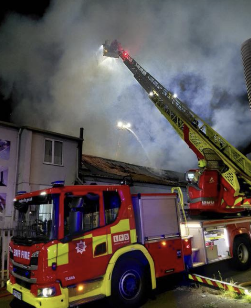 Major Warehouse Fire Prompts Response from Fire Brigade