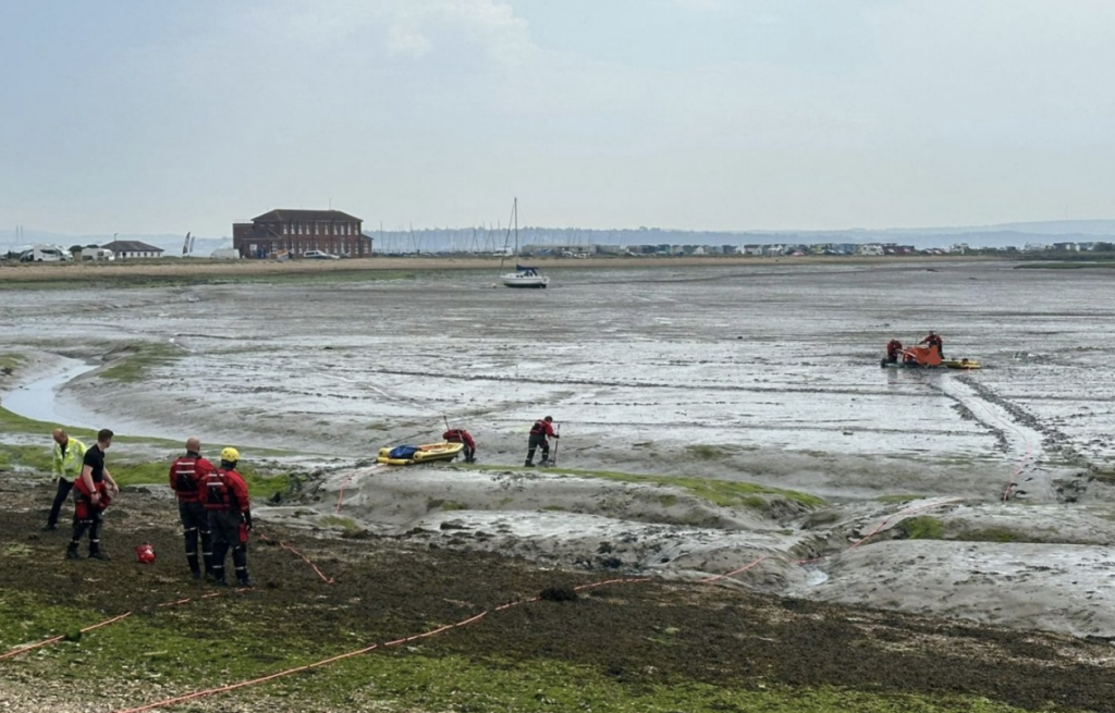 Five Paddleboarders Rescued from Mud in Multi-Agency Response