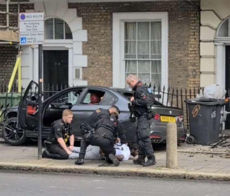 Man Arrested Following Police Pursuit Ending in Overturned Patrol Vehicle