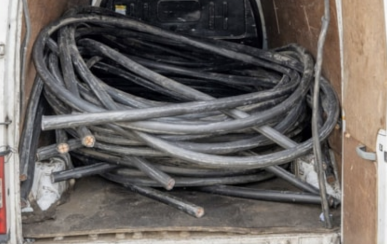 Two Arrested After Suspected Stolen Cable Discovered on Vans