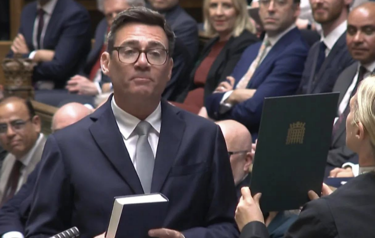 Andy Burnham Sworn In, Sets Ambitions on Prime Minister Role