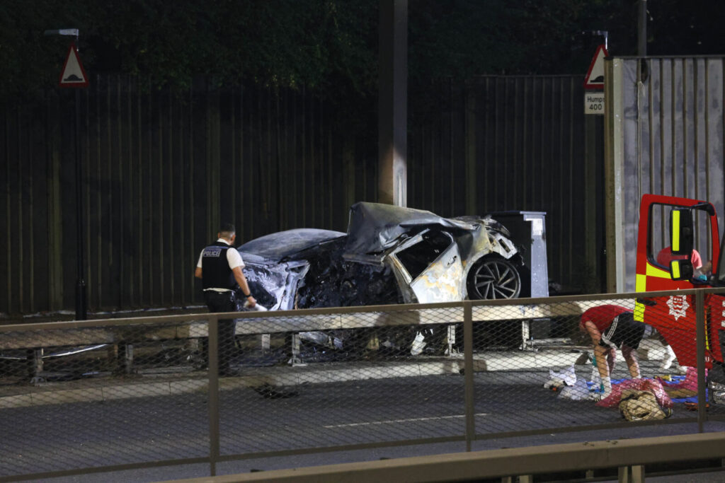 Two Dead in Fiery A13 Crash; Passing Family Rescues Occupants from Burning Vehicle