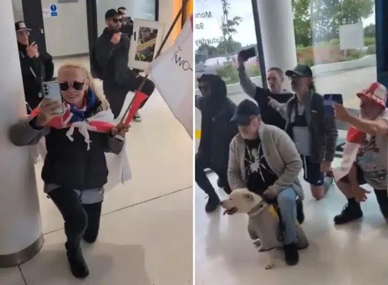 British Patriots Demonstrate at Police Stations in Support of Henry Nowak