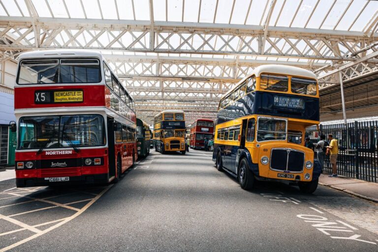 Vintage Buses Resume Service During Classic Bus Running Day
