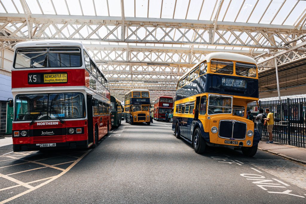 Vintage Buses Resume Service During Classic Bus Running Day