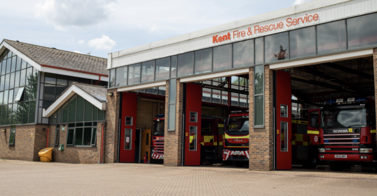 Kent Fire Service Extinguishes BBQ Fire in Chatham