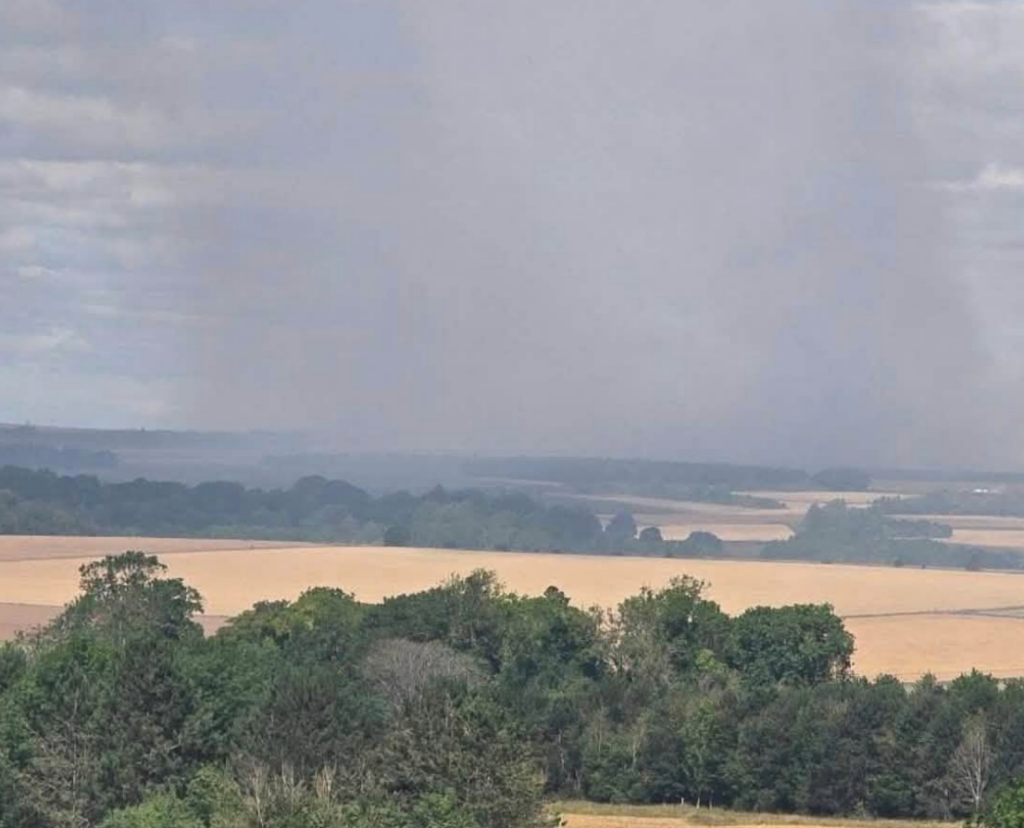 Six Fire Crews Respond to Blaze Spreading to Farmland on Salisbury Plain