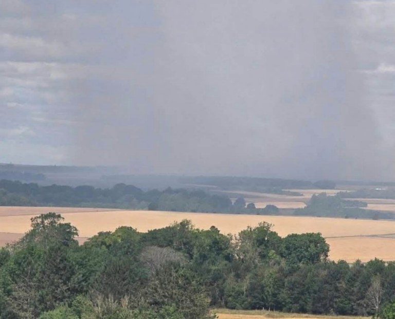 Six Fire Crews Respond to Blaze Spreading to Farmland on Salisbury Plain