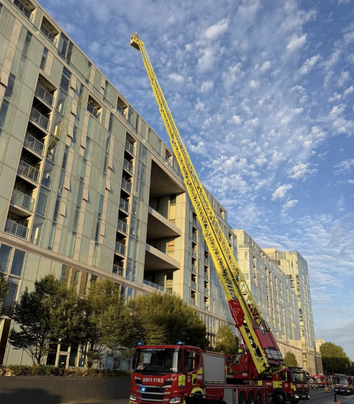 Massive Fire Breaks Out on Rooftop of Greenwich Mixed-Use Building